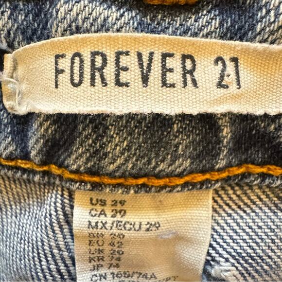 Forever 21 medium wash distressed button fly high-rise jeggings size 29 (6)
b26 - Picture 2 of 5